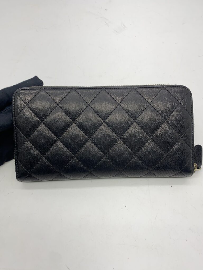 Fullzip Wallet Embossed Black GHW