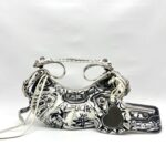 Le Cagole XS Agneau Black White Graffiti SHW