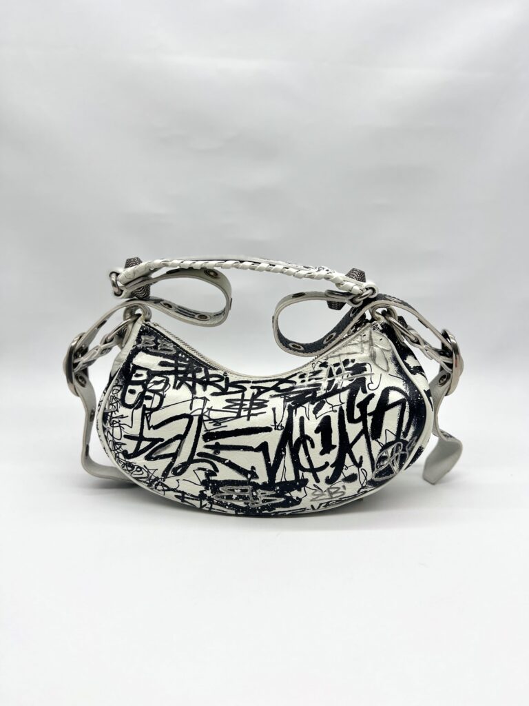 Le Cagole XS Agneau Black White Graffiti SHW