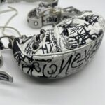 Le Cagole XS Agneau Black White Graffiti SHW