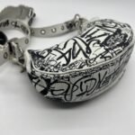 Le Cagole XS Agneau Black White Graffiti SHW