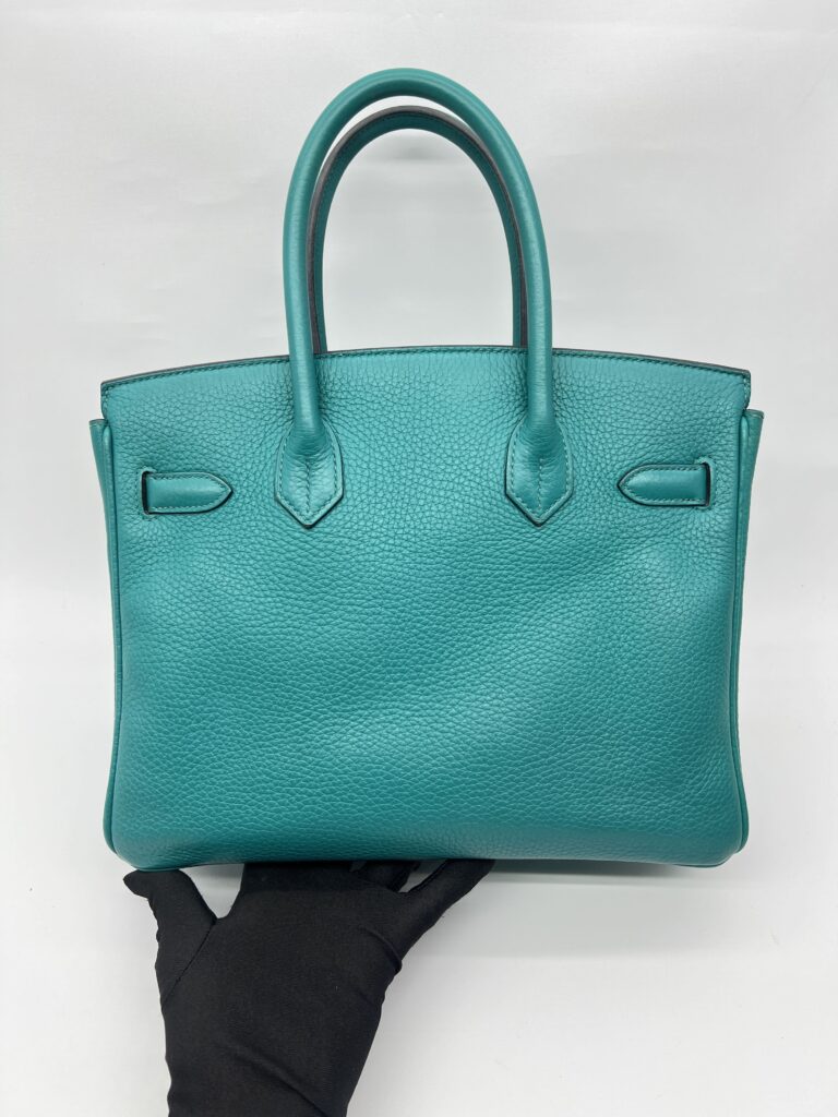 Birkin 30 Togo Blue Paon GHW