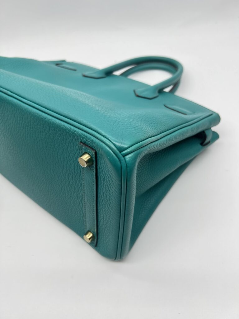 Birkin 30 Togo Blue Paon GHW