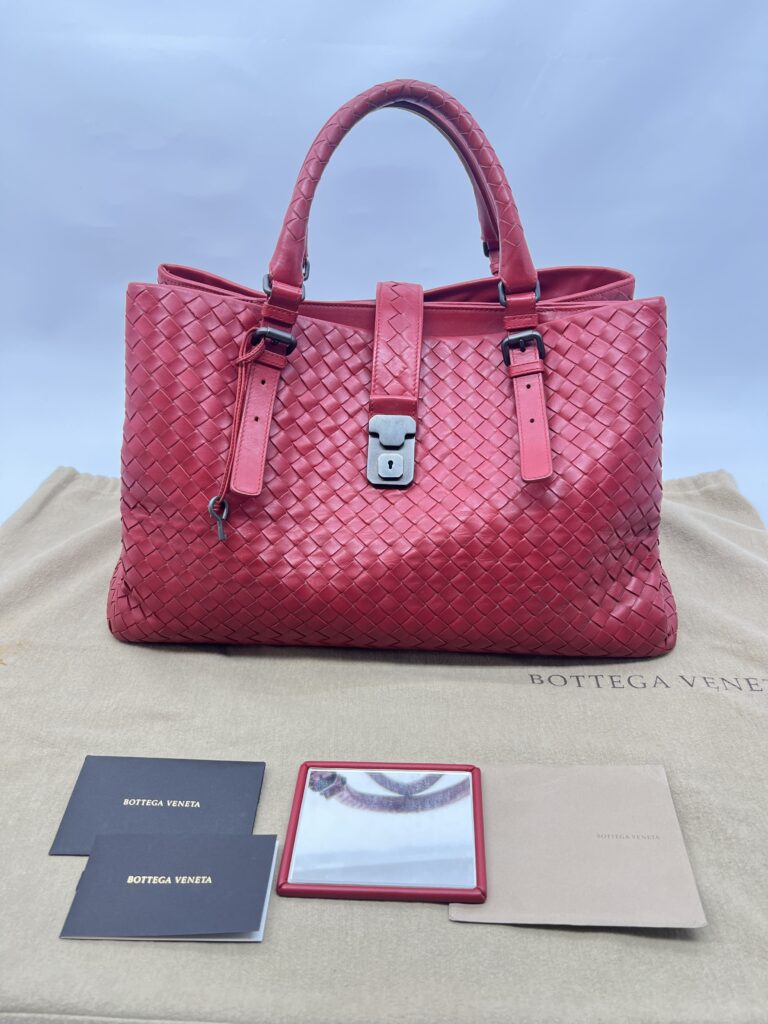 Roma Tote Intrecciato Red BHW