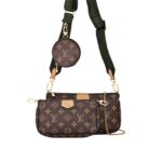 Multi Pochette Monogram Strap Khaki GHW