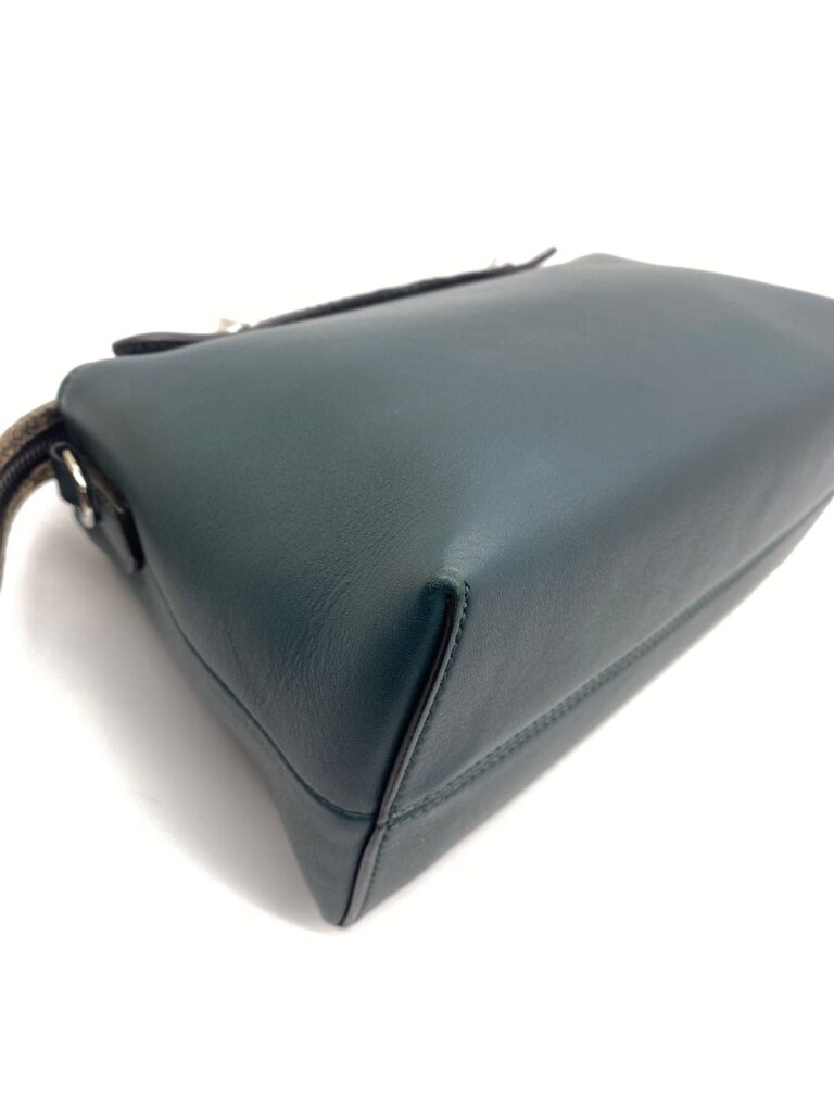 By The Way Medium Dark Green/Handle Snake Skin SHW