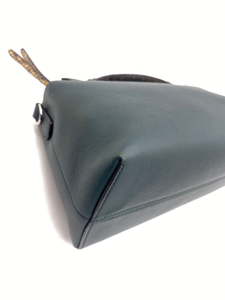 By The Way Medium Dark Green/Handle Snake Skin SHW