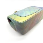 Mini Rectangle Top Handle Ombre Green Lambskin GHW 2022