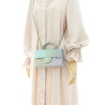 Mini Rectangle Top Handle Ombre Green Lambskin GHW 2022