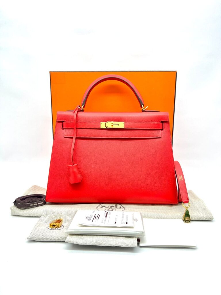 Kelly 32 Epsom Rouge Tomate GHW