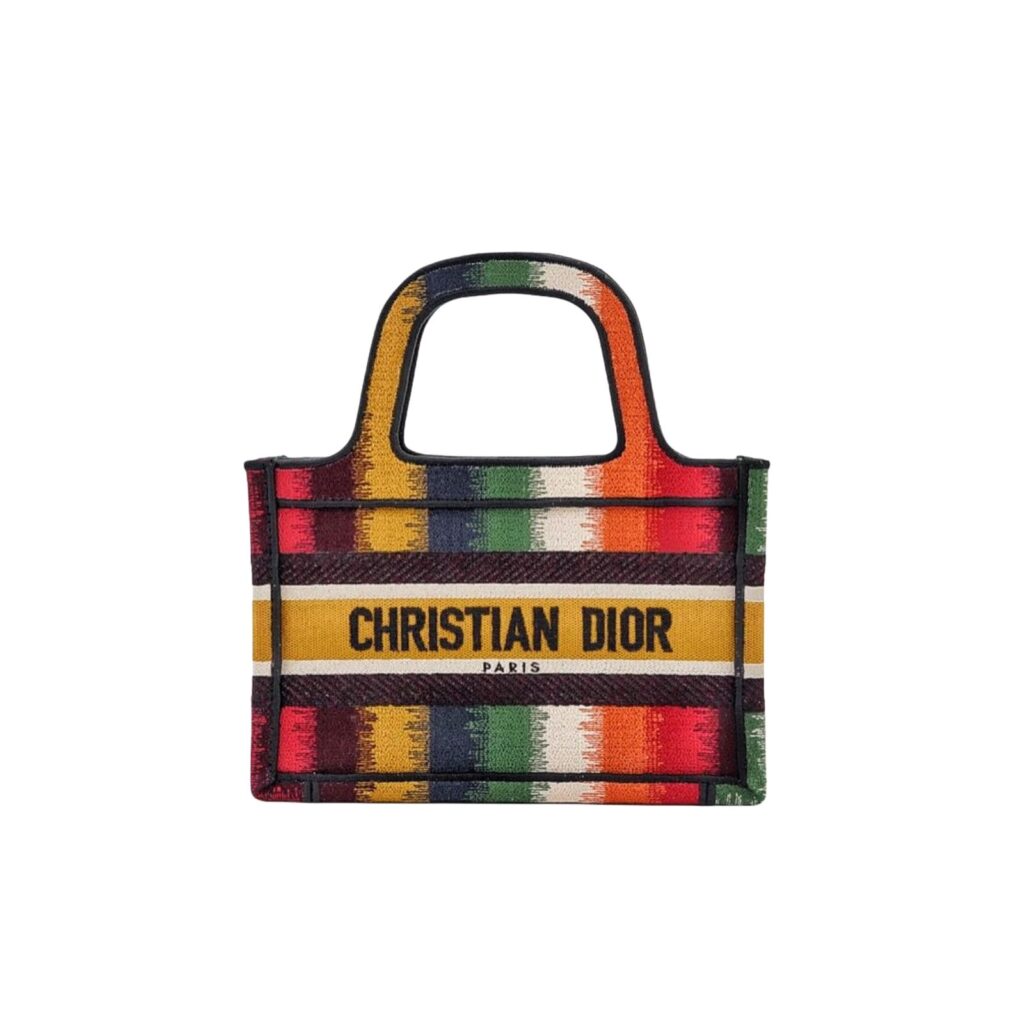 Dior Book Tote Micro Canvas Multicolor