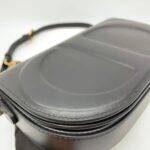 CD Signature Shoulder Bag Smooth Black GHW