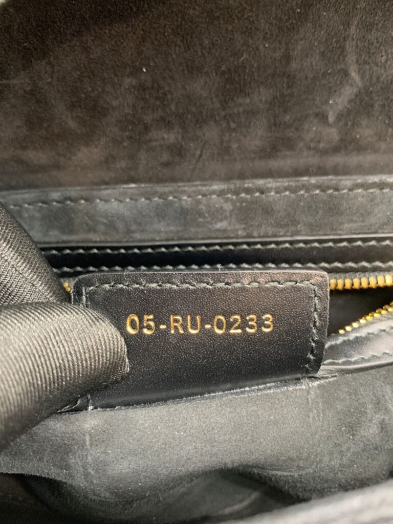 CD Signature Shoulder Bag Smooth Black GHW