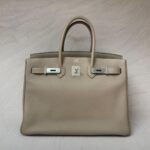 Birkin 35 Clemence Gris Tourterelle PHW