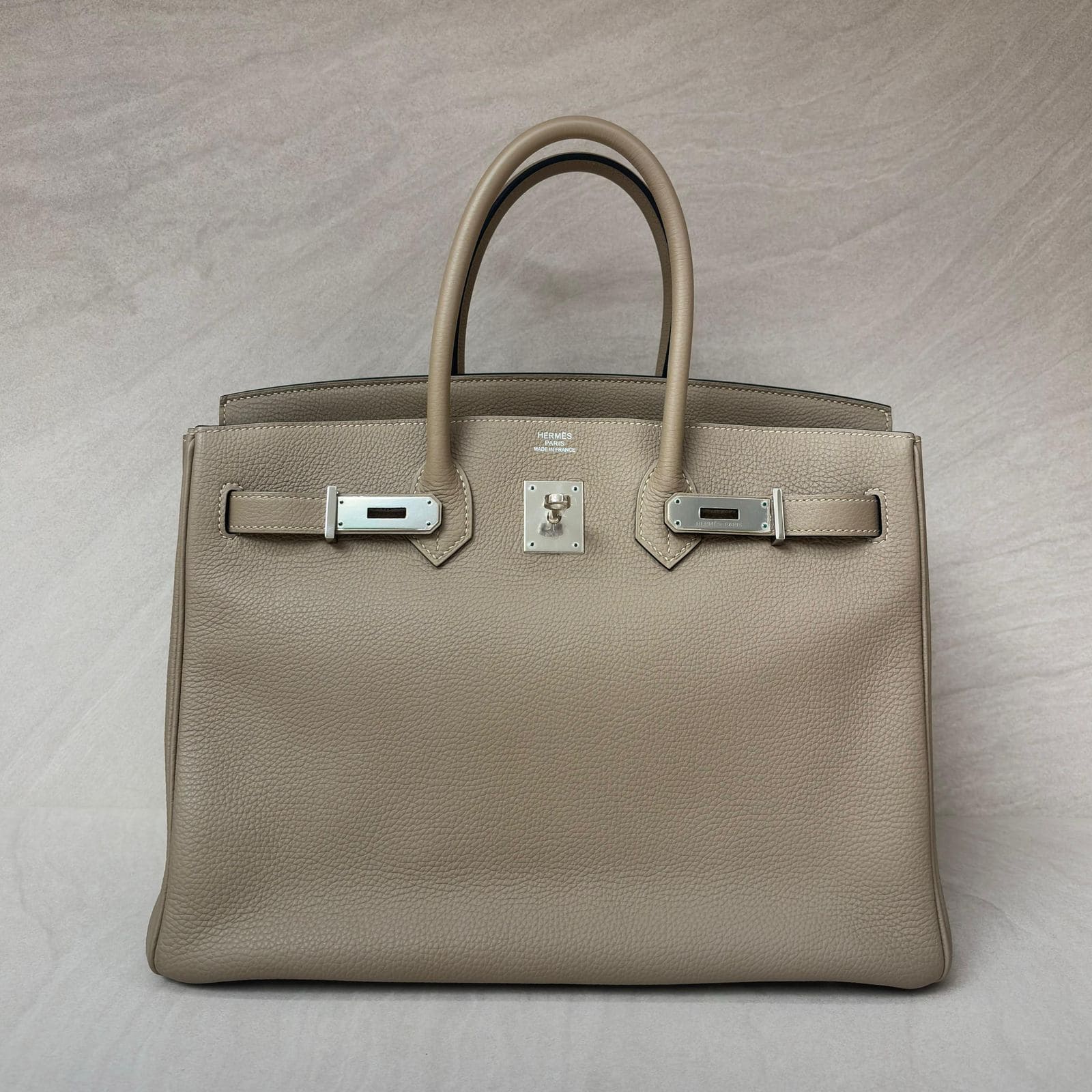 Birkin 35 Clemence Gris Tourterelle PHW