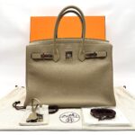 Birkin 35 Clemence Gris Tourterelle PHW