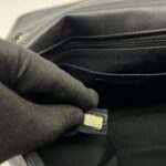 Elementary Chic Flap Tweed Silver Lambskin Black SHW