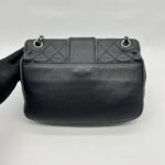 Elementary Chic Flap Tweed Silver Lambskin Black SHW