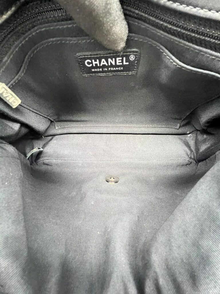 Elementary Chic Flap Tweed Silver Lambskin Black SHW