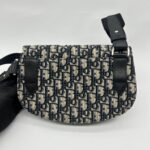 Saddle Messenger Homme Oblique Blue Canvas SHW