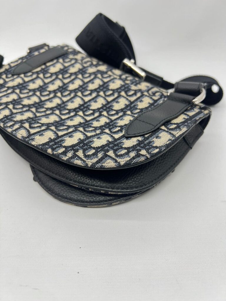 Saddle Messenger Homme Oblique Blue Canvas SHW