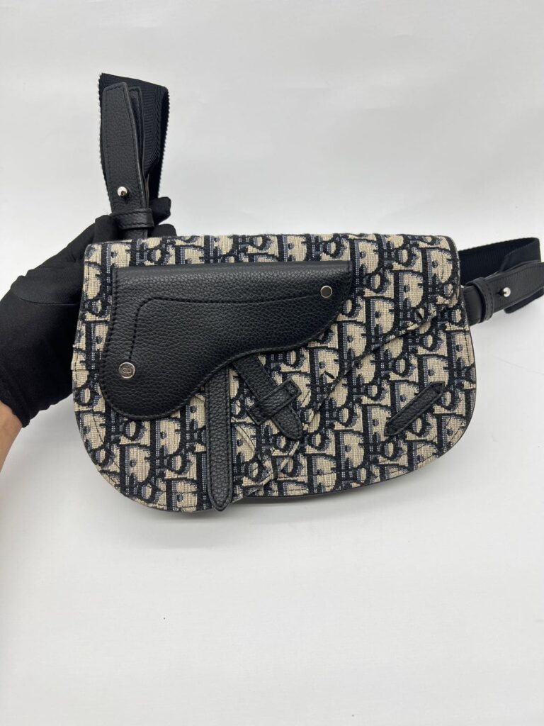 Saddle Messenger Homme Oblique Blue Canvas SHW