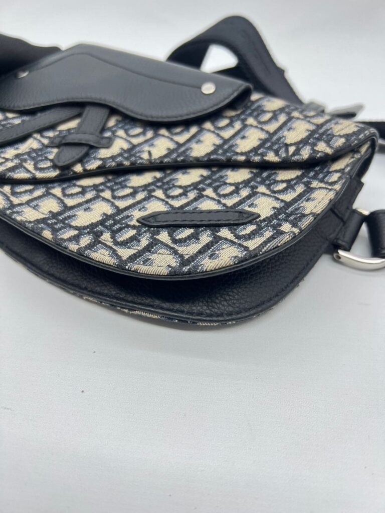 Saddle Messenger Homme Oblique Blue Canvas SHW