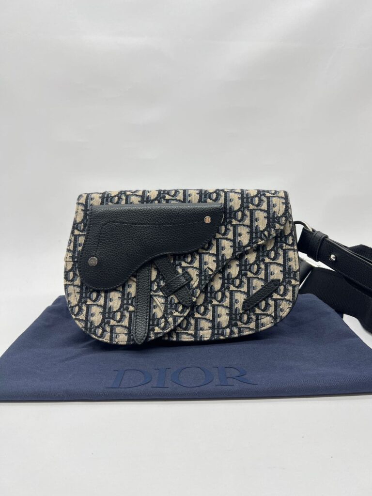 Saddle Messenger Homme Oblique Blue Canvas SHW