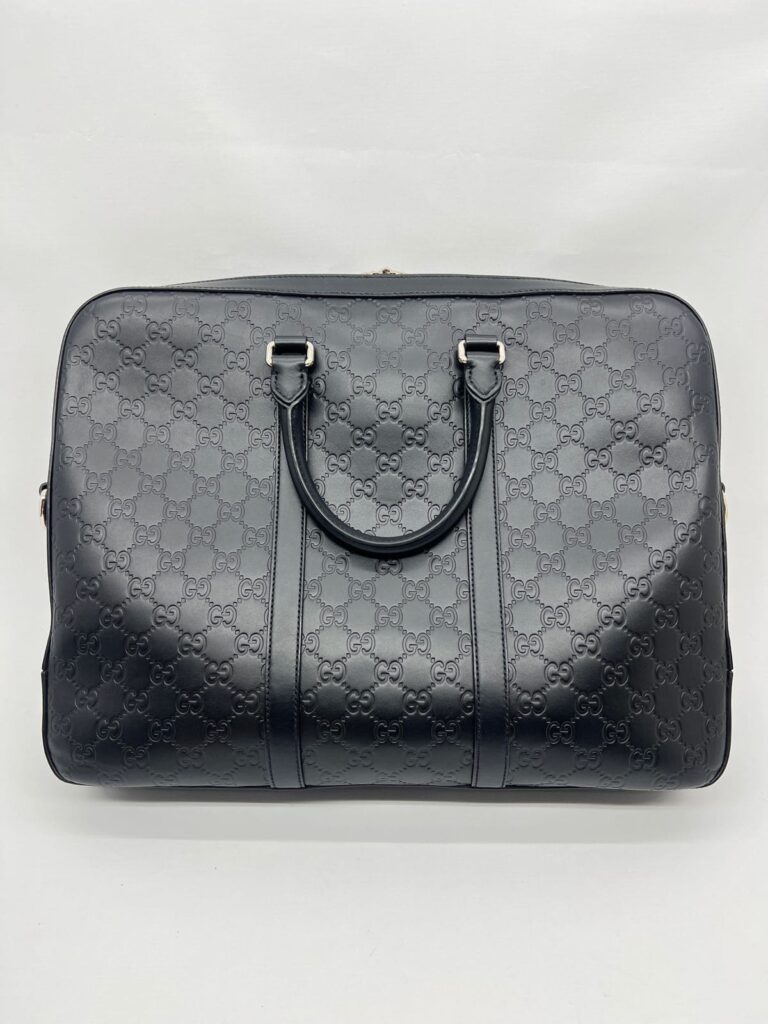 Briefcase Business Guccissima Black SHW