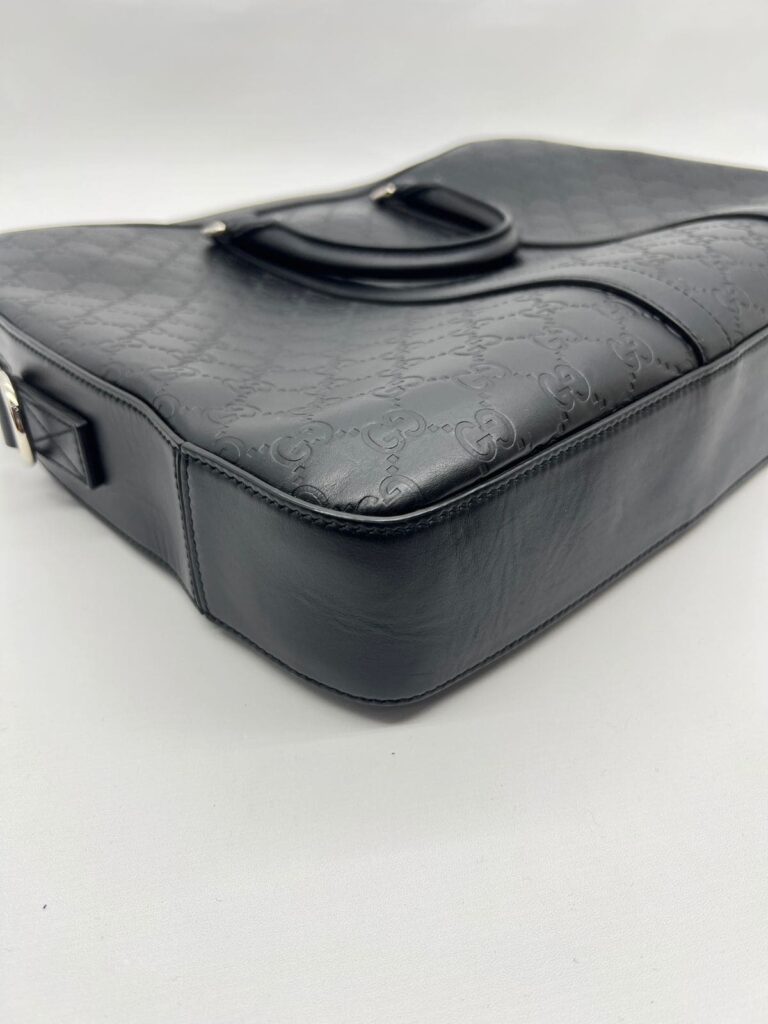 Briefcase Business Guccissima Black SHW