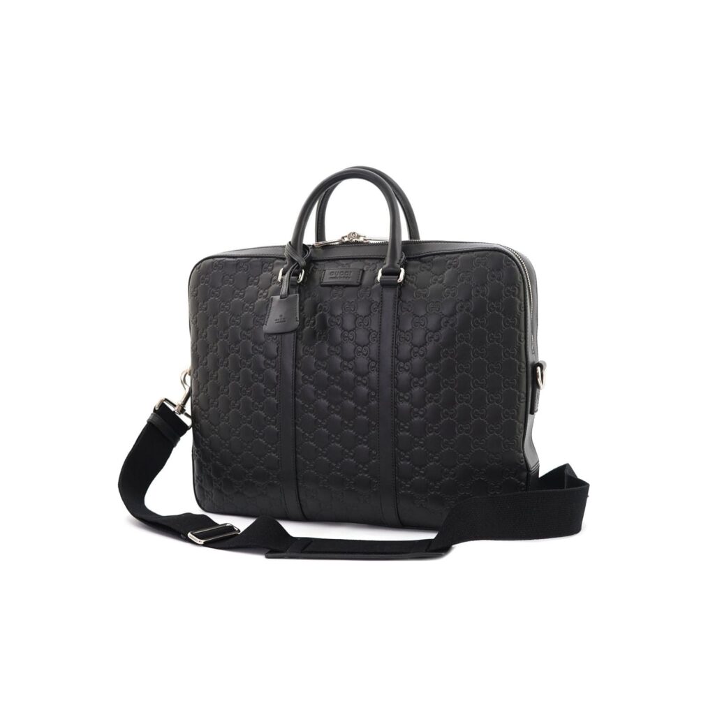 Briefcase Business Guccissima Black SHW