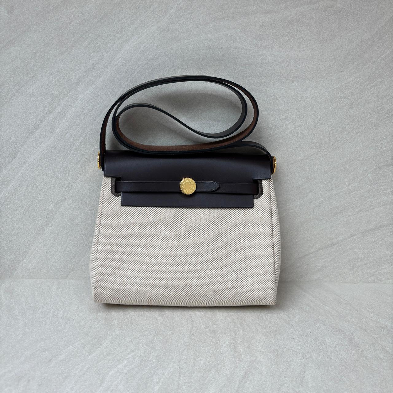 Mini Herbag 20 Ecru Beige Ebene GHW
