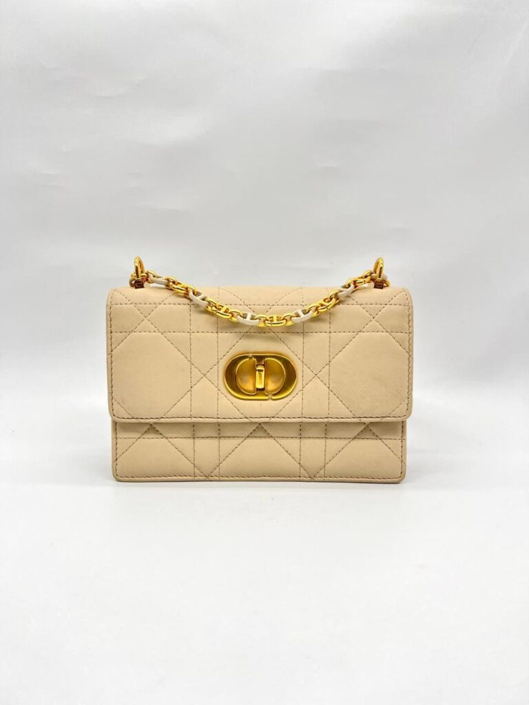 Mini Miss Caro Lambskin Beige GHW