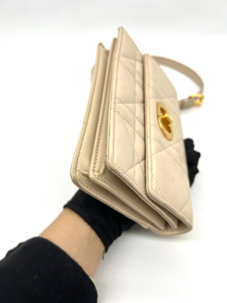 Mini Miss Caro Lambskin Beige GHW