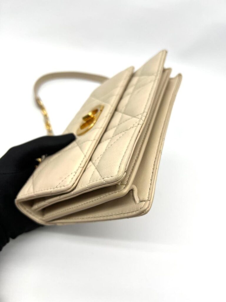 Mini Miss Caro Lambskin Beige GHW