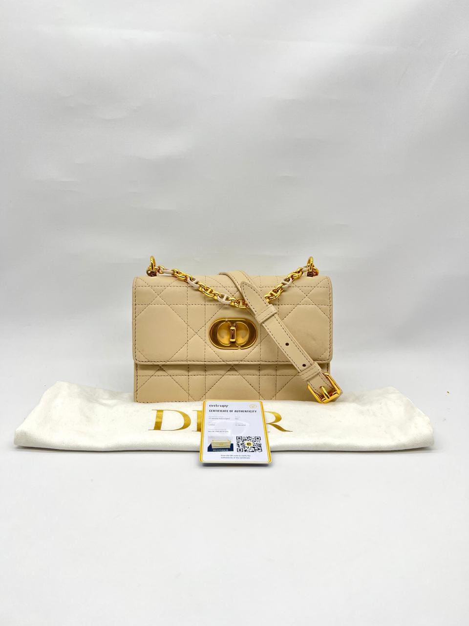 Mini Miss Caro Lambskin Beige GHW
