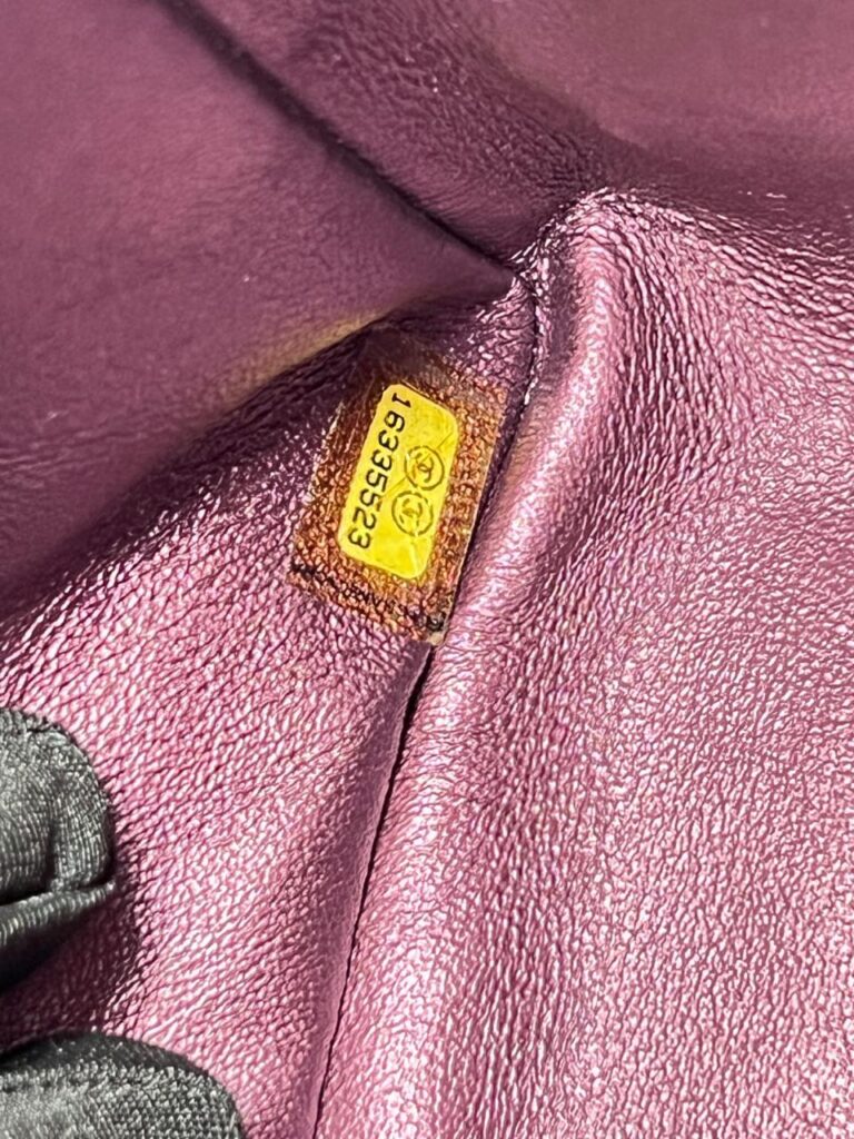 Reissue 2.55 Crinkled Calf Purple SHW