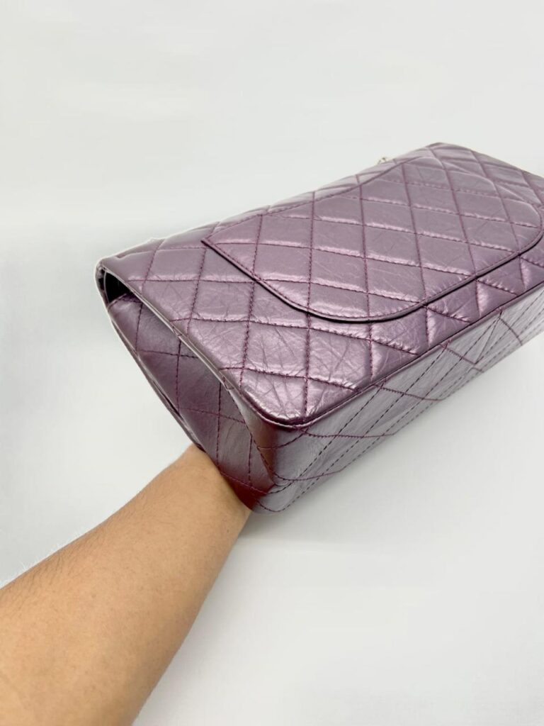 Reissue 2.55 Crinkled Calf Purple SHW