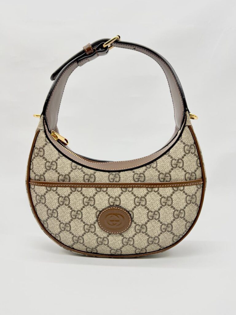 Interlocking Halfmoon Gg Supreme Brown GHW