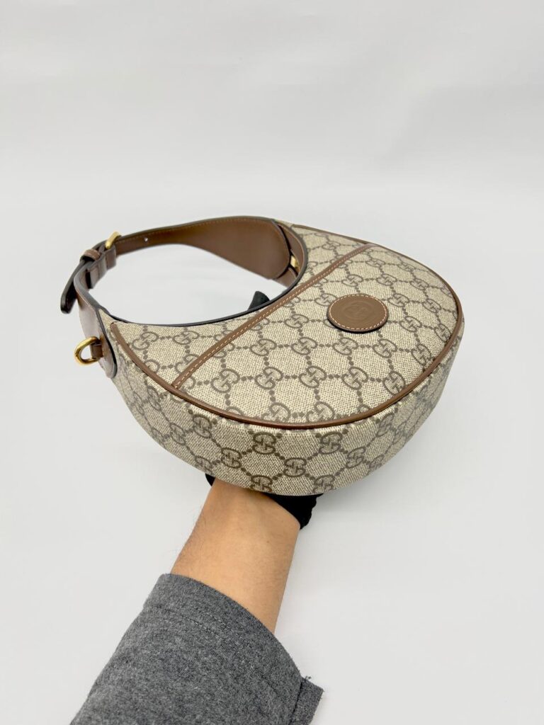 Interlocking Halfmoon Gg Supreme Brown GHW