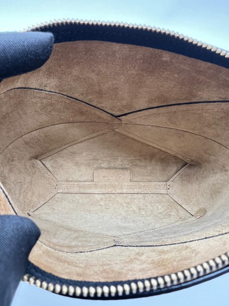 Puzzle Fold Pouch Leather Black GHW