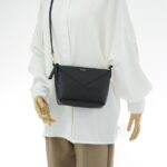 Puzzle Fold Pouch Leather Black GHW