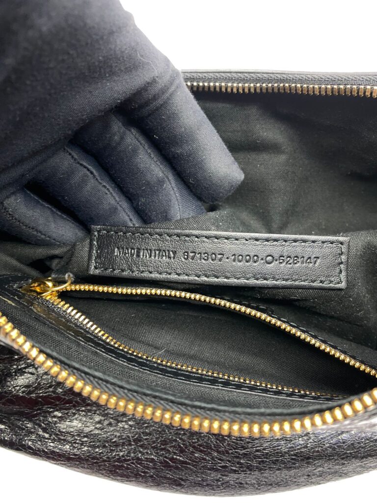 Small Le Cagole Black Agneau GHW