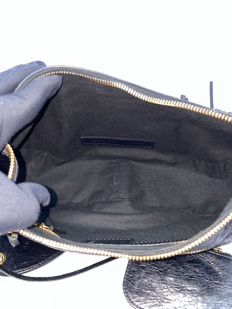 Small Le Cagole Black Agneau GHW