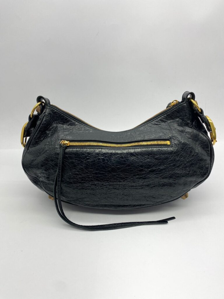 Small Le Cagole Black Agneau GHW