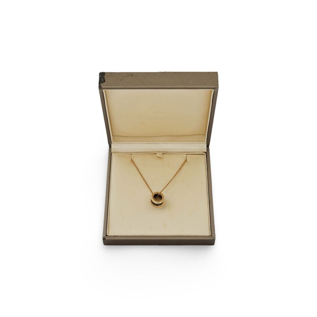 B. Zero1 Necklace Pink Gold Chain/Black Ceramic