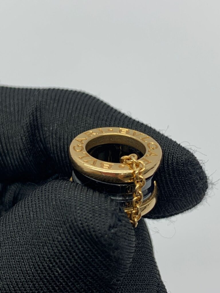 B. Zero1 Necklace Pink Gold Chain/Black Ceramic