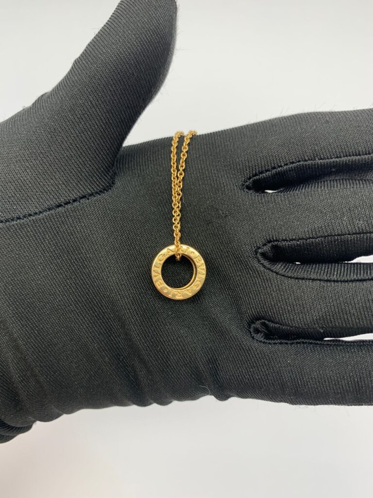 B. Zero1 Necklace Pink Gold Chain/Black Ceramic