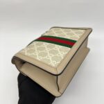 Ophidia Mini Shoulder Bag GG Supreme White Beige GHW