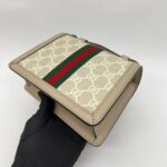 Ophidia Mini Shoulder Bag GG Supreme White Beige GHW